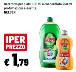 Iper La Grande Detersivo per piatti Nelsen offerta