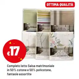 Iper La Grande Completo letto Salsa matrimoniale offerta