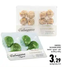 Conad Margherita Canederli Valsugana Sapori offerta