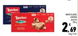Conad Margherita Wafer classic Loacker assortiti offerta