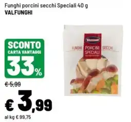 Iper La Grande Funghi porcini secchi Speciali Valfunghi offerta