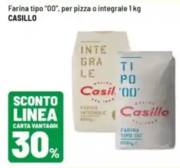 Iper La Grande Farina tipo '00' per pizza o integrale Casillo offerta