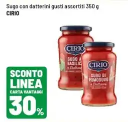 Iper La Grande Sugo con datterini gusti assortiti Cirio offerta