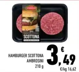 Conad Margherita Hamburger Scottona Ambrosini offerta