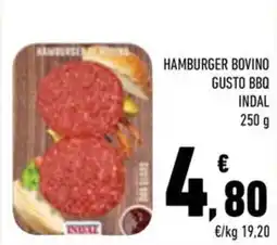 Conad Margherita Hamburger bovino gusto BBQ Indal offerta