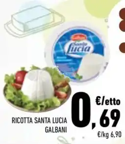 Conad Margherita Ricotta Santa Lucia Galbani offerta