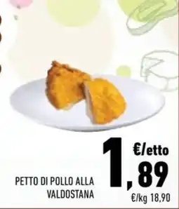 Conad Margherita Pettro di pollo alla valdostana offerta