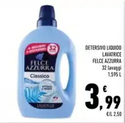 Conad Superstore Detersivo liquido lavatrice Felce Azzurra offerta