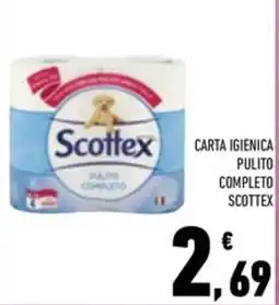 Conad Superstore Carta igienica pulito completo Scottex offerta