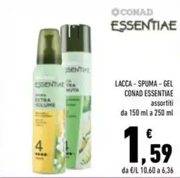 Conad Superstore Lacca - spuma - gel Conad Essentiae offerta