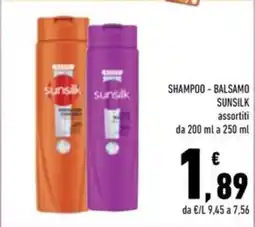 Conad Superstore Shampoo - Balsamo Sunsilk offerta