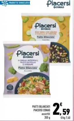 Conad City Piatti bilanciati Piacersi Conad offerta