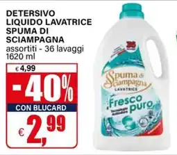 Il Gigante Spuma di Sciampagna lavatrice offerta
