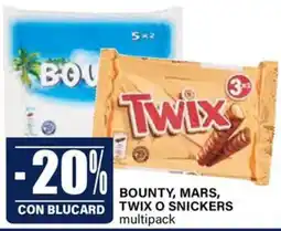 Il Gigante Bounty, Mars, Twix o Snickers offerta