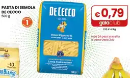 Gala Supermercati Pasta di Semola De Cecco offerta