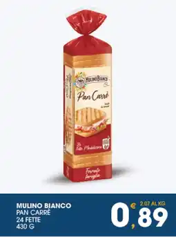 SeBón Supermercati Mulino Bianco Pan Carrè offerta