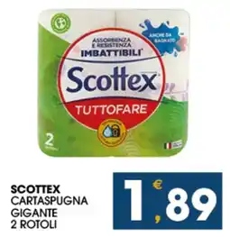 SeBón Supermercati Scottex cartaspugna gigante offerta