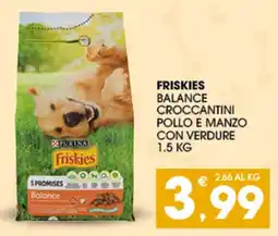 SeBón Supermercati Friskies Balance Croccantini Pollo e Manzo con Verdure offerta