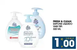 SeBón Supermercati Fresh & Clean sapone liquido offerta