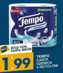 SeBón Supermercati Tempo carta igienica comfort offerta