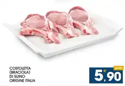 SeBón Supermercati Costoletta (braciola) di suino origine Italia offerta
