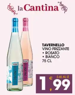SeBón Supermercati Tavernello vino frizzante offerta