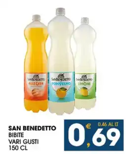 SeBón Supermercati San Benedetto bibite vari gusti offerta