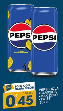 SeBón Supermercati Pepsi Cola Classica offerta