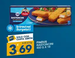 SeBón Supermercati Findus Bastoncini offerta