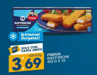 SeBón Supermercati Findus Bastoncini offerta