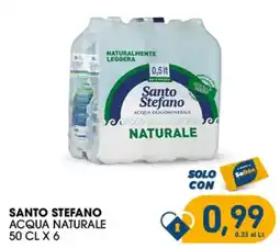 SeBón Supermercati Acqua naturale Santo Stefano offerta