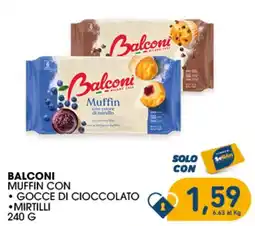 SeBón Supermercati Balconi Muffin con Gocce di Cioccolato e Mirtilli offerta