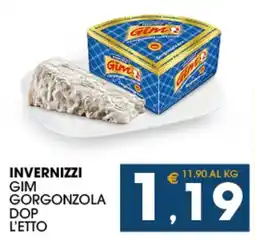 SeBón Supermercati Invernizzi Gim Gorgonzola Dop L'Etto offerta