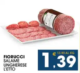 SeBón Supermercati Fiorucci salame ungherese offerta