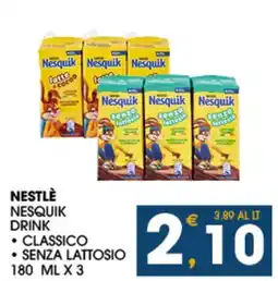 SeBón Supermercati Nestlé Nesquik drink classico senza lattosio offerta