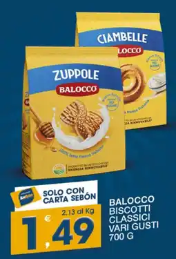 SeBón Supermercati Balocco biscotti classici offerta