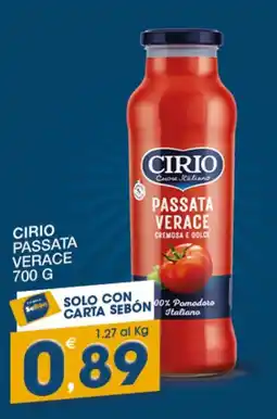 SeBón Supermercati Passata verace Cirio offerta