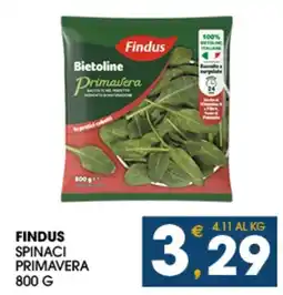 SeBón Supermercati Findus Spinaci Primavera offerta