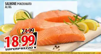 Salmone porzionato