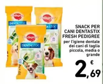 Snack per cani Dentastix Fresh Pedigree