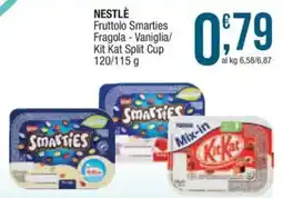 Sidis mini Nestlé Fruttolo Smarties Fragola - Vaniglia/Kit Kat Split Cup offerta
