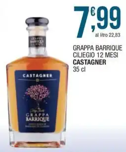 Sidis mini Grappa barrique ciliegio 12 mesi Castagnner offerta