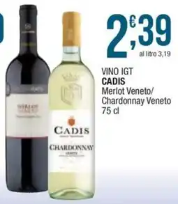 Sidis mini Vino IGT Cadis Merlot Veneto/Chardonnay Veneto offerta