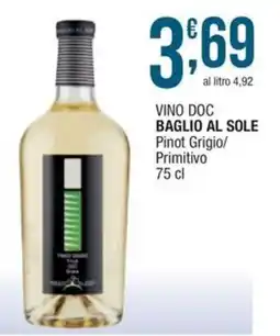 Sidis mini Baglio al Sole Pinot Grigio/Primitivo offerta