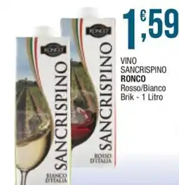 Sidis mini Vino SanCrispino Ronco offerta