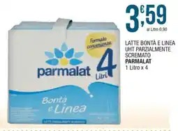 Sidis mini Latte parzialmente scremato Parmalat Bontà e Linea offerta