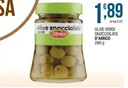 Sidis mini Olive verdi snocciolate D'Amico offerta