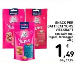 Spazio Conad Snack per gatti cat yums vitakraft offerta