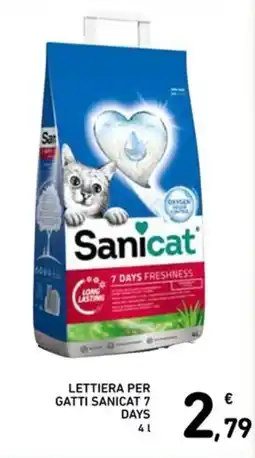 Spazio Conad Lettiera per gatti Sanicat 7 Days offerta