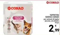 Spazio Conad Tappetini igienici Conad offerta